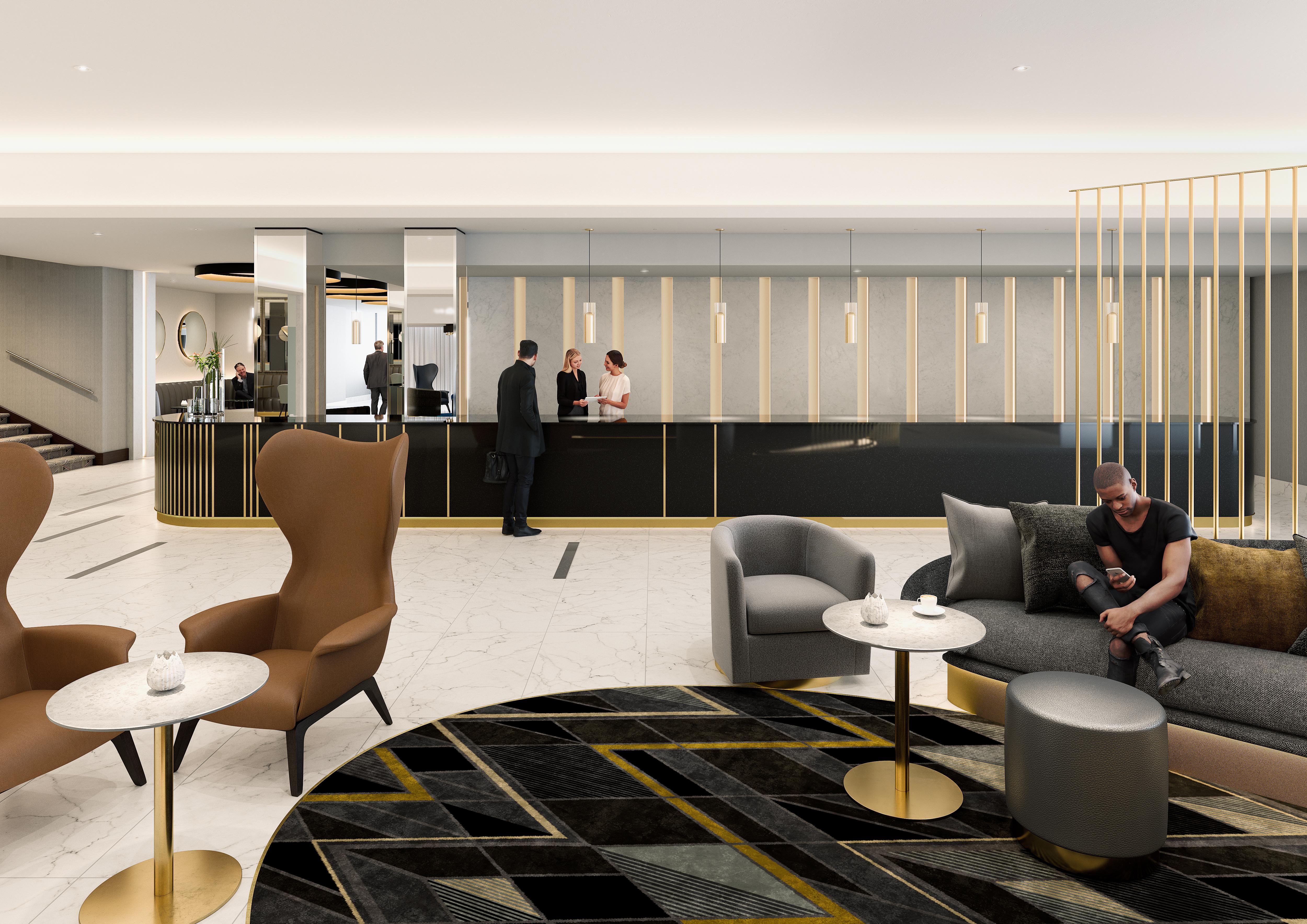 Strand Palace Лондон Екстер'єр фото Reception area